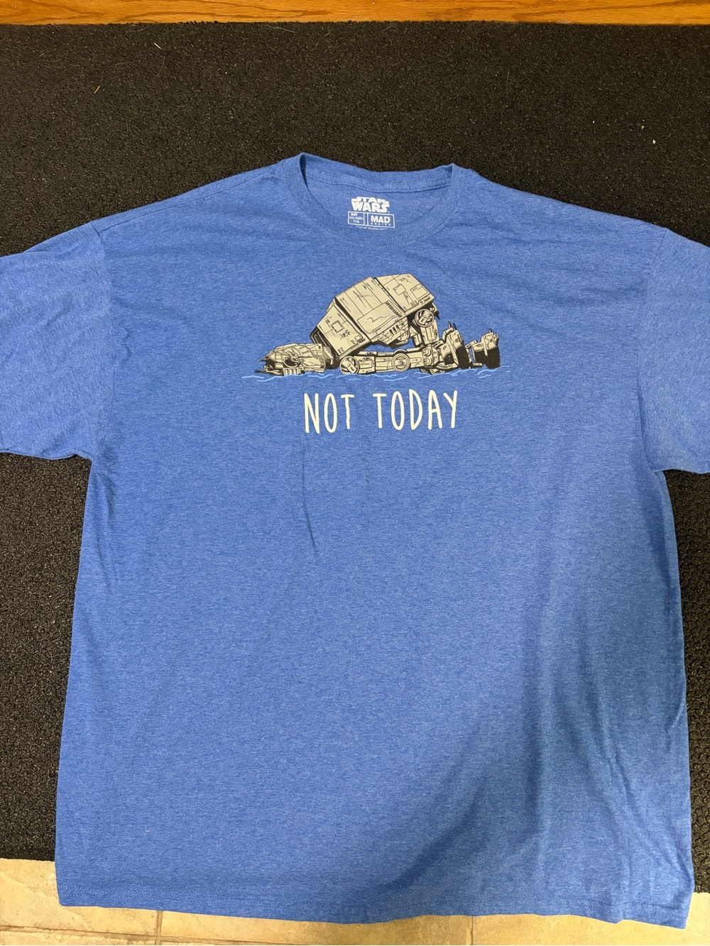 MAD Engine Blue Star Wars AT-AT 'Not Today' Graphic Tee